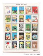 TINTIN HERGÉ 2007 Feuille Entière Collector De Timbres Neufs - Unclassified