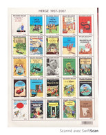 TINTIN HERGÉ 2007 Feuille Entière Collector De Timbres Neufs - Unclassified