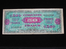 50 Francs - FRANCE - Sans Série - Billet Du Débarquement - Série De 1944 **** EN ACHAT IMMEDIAT ****. - 1945 Verso Frankreich