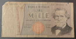 BANKNOTE ITALIA 1000 LIRE 1980 CIAMPI STEVANI CIRCULATED - 1000 Lire