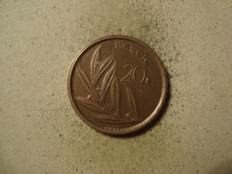 MONNAIE BELGIQUE 20 FRANCS 1980 ( En Néerlandais ) - 20 Francs