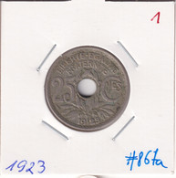 France 25 Centimes 1923 Km#867a - 25 Centimes