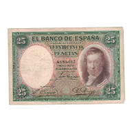 Billet, Espagne, 25 Pesetas, 1930, 25-04-1930, KM:81, TB+ - 25 Pesetas
