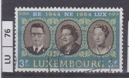 LUSSEMBURGO 	1964	Benelux 3 Fr Usato - Gebruikt