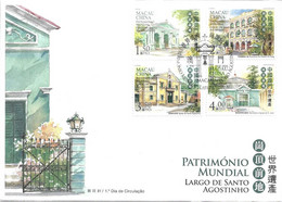 MACAU 2010 St. Agostinho Square Fdc MNH - FDC