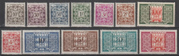 1946/57 - MONACO - TAXE - YVERT N°29/39 * MLH - COTE = 46 EUR. - Impuesto