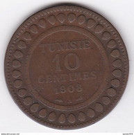 Tunisie Protectorat Français . 10 Centimes 1908 A , En Bronze - Túnez