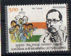 India - 2020 - My Stamp -  Sukumar Sen Memorial Lecture Series  - Used - Gebruikt