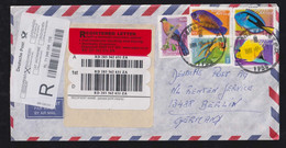 South Africa 2011 Registered Airmail Cover STRUBENS VALLEY X BERLIN Germany Bird + Fish - Brieven En Documenten