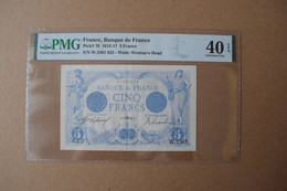 France 5 Francs Bleu 1913 PMG 40EPQ P70 P.70 - 5 F 1912-1917 ''Bleu''
