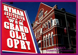 Tennessee Nashville The Ryman Auditorium Home Of The Grand Ole Opry - Nashville