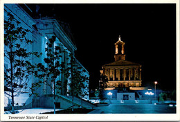 Tennessee Nashville State Capitol Building At Night - Nashville