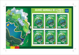 MALI 2022 SHEET DELUXE PROOF - UPU JOINT ISSUE - WORLD POST DAY  FOR PLANET - JOURNEE MONDIALE DE LA POSTE - RARE MNH - UPU (Union Postale Universelle)