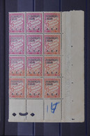 OUBANGUI - Taxe N° Yvert 4 En Bloc De 12 Coin De Feuille Avec Variété De Couleur - Orange Tenant à Rose  - L 137268 - Unused Stamps