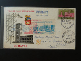 FDC Vignette Société Philatélique Le Havre 76 Seine Maritime 1958 - Covers & Documents