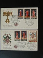 FDC (x2) Ordre De La Toison D'Or Philippe Le Bon Moyen Age Medieval Belgique 1959 - 1951-1960