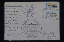 ÎLE DE ROSS - Enveloppe D'expédition Antarctique Du M/S Polar Queen Avec Signatures En 1980 - L 137355 - Andere & Zonder Classificatie