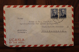 Turquie 1949 Türkei Air Mail Cover Par Avion Turkey Türkiye - Cartas & Documentos