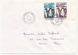 TAAF - Env. Affr. 0,50F + 1,20F Manchot Adélie - Port Aux Français-Kerguelen 4/12/1982 - Storia Postale