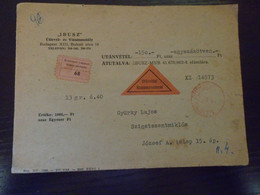 D192806  Hungary Cover 1960's  IBUSZ Visa Dept.  Passport - Remboursement  - Valeur Déclarée - Brieven En Documenten