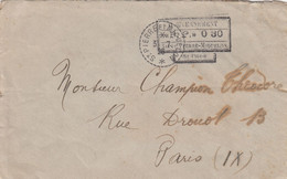 LETTRE. ST PIERRE ET MIQUELON. P.P.30. ST PIERRE. 3 JUIL 1926. POUR PARIS - Lettres & Documents