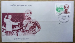 INDIA 1990 HO CHI MINH, VIETNAM, STATESMAN....FDC, CALCUTTA CANCELLATION - Cartas & Documentos