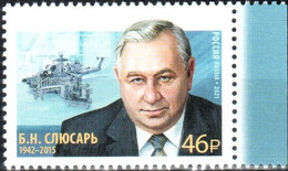 Russia 2021 "B.Slyusar (1942-2015) Public Figure, General Director Of JSC "Rostvertol"" 1v Quality:100% - Unused Stamps
