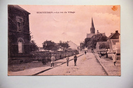 Beauvechain 1919: La Rue Du Village Très Animée. Rare - Beauvechain