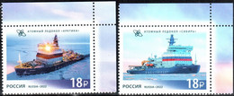 Russia 2022 «Nuclear Icebreaker Fleet Of Russia» 2v Quality:100% - Nuovi