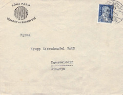 TURKEY - LETTRE 1939 STAMBUL > DÜSSELDORF/DE -CENSOR- / ZM243 - Lettres & Documents