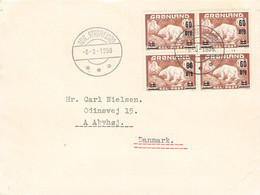 GREENLAND - LETTER 1956 SDR. STROMFJORD > ABYHOJ/DK  / ZM246 - Cartas & Documentos