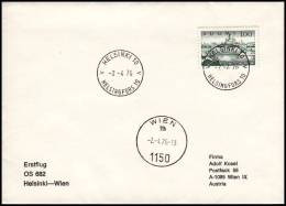 Finland 1976, Cover Helsinki To Wien - Brieven En Documenten