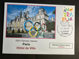 (3 N 22) 2024 France - Paris Olympic Games (1-1-2023) Location - Paris - Hotel De Ville (athletics) - Zomer 2024: Parijs