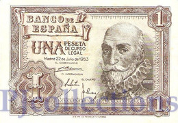 SPAIN 1 PESETA 1953 PICK 144a XF+ - 5 Pesetas