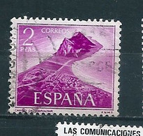 N° 1594 Vue Du Rocher De Gibraltar Timbre Espagne 1969 Oblitéré - Gebraucht