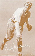 3362 - Baseball Player Christy Matthewson (1880-1925) – Played For Giants And Reds – Blank Back – VG Condition - 2 Scans - Non Classés