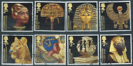 GROSSBRITANNIEN GRANDE BRETAGNE GB 2022 TUTANKHAMUN SET 8V USED SG 4743-50 MI 5078-85 YT 5475-82 SN 4303-10 - Used Stamps