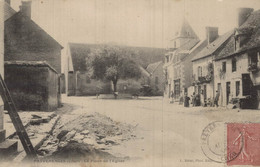 18 PREVERANGES LA PLACE DE L EGLISE CPA BON ETAT - Préveranges