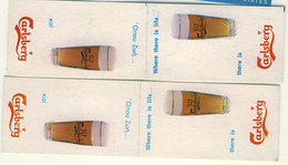 CYPRUS 1979? Two Carlsberg Lager 50m  Booklets With Different Contents - Other & Unclassified