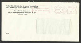 Portugal EMA Cachet Rouge "Sécurité Sociale, Droit Universel" 1981 "Social Security, Universal Right" Franking Meter - Franking Machines (EMA)