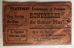 A. Fournée Cerisy Belle Etoile - Ancien Sachet De Traitement Cors Rondelles De Soeur Marthe - Médecine Pharmacie - Medical & Dental Equipment