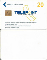 Peru - Telepoint - Telepoint Logo Card 20 (White Reverse), 20Sol, Used - Peru