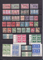 Un Lot De 56   Timbres Oblitérés Et Neufs  Surcharge Algérie Type Merson  Semeuse - Pasteur Ect  Bloc - Collections, Lots & Séries