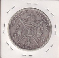 France 5 Francs 1867 - 5 Francs