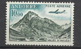 Andorre  Poste Aérienne N° 8  Neuf * *    B/TB   Voir Scans    Soldé ! ! ! - Airmail