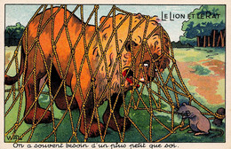 Le Lion Et Le Rat * CPA Illustrateur WAL * Conte Fable - Fiabe, Racconti Popolari & Leggende