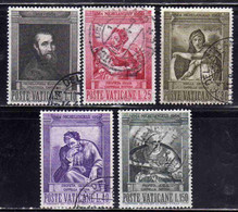 CITTÀ DEL VATICANO VATICAN VATIKAN 1964 MICHELANGELO BUONARROTI SERIE COMPLETA COMPLETE SET USATA USED OBLITERE' - Used Stamps