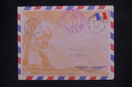 POLYNÉSIE - Enveloppe Touristique En FM Pour La France En 1970 - L 137516 - Lettres & Documents