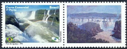 Brazil RHM-C-2996 Personalized Stamp Foz Do Iguaçu Issued In 2010 Alluding To Iguazu River Falls Iguassu Fall - Gepersonaliseerde Postzegels