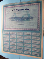 Ets. TOUTMAIN - Paris ( Voir / Zie Scan ) Action De 500 Francs > N° 000080 ! - S - V